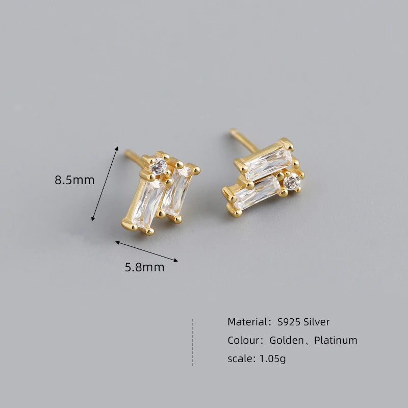 Zirconia Stud Earrings