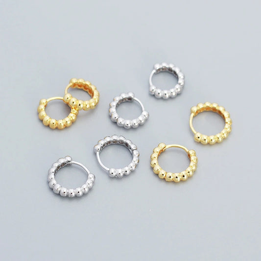 Embossed Hoop Earrings